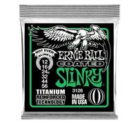 Ernie Ball Not Even Slinky RPS - Cuerdas para guitarra eléctrica, titanio, revestidas, calibre 12-56