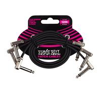 Ernie Ball P06222 12" Flat Ribbon Patch Cable 3-Pack