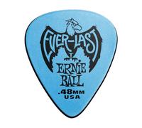 Ernie Ball – Púas para guitarra Everlast 0,48 mm paquete de 12 azul