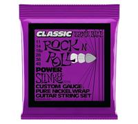 Ernie Ball Power Slinky Classic Rock n Roll - Cuerdas para guitarra eléctrica, envoltura de níquel puro, calibre 11-48