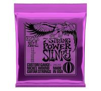 Ernie Ball Power Slinky - Cuerdas para guitarra eléctrica de 7 cuerdas, entorchado de níquel, calibre 11-58