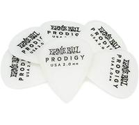Ernie Ball Prodigy - Púas para guitarra, estándar, 2 mm, 6 unidades, color blanco