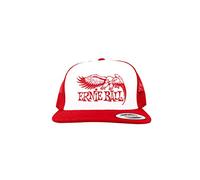 Ernie Ball Red with White Front and Red Ernie Ball Eagle Logo Hat