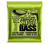 Ernie Ball Regular Slinky - Cuerdas para bajo eléctrico, entorchado de níquel, calibre 50-105