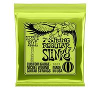 Ernie Ball Regular Slinky - Cuerdas para guitarra eléctrica de 7 cuerdas, entorchado de níquel, calibre 10-56