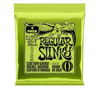 Ernie Ball Regular Slinky - Cuerdas para guitarra eléctrica, entorchado de níquel, 3 paquetes, calibre 10-46