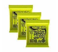 Ernie Ball Regular Slinky - Paquete de 3 juegos de cuerdas