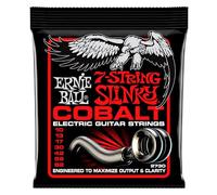 Ernie Ball Skinny Top Heavy Bottom Slinky Cobalt - Cuerdas para guitarra eléctrica de 7 cuerdas, cobalto, calibre 10-62