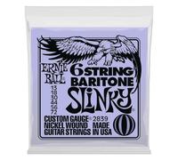 Ernie Ball Slinky P02839 - Cuerdas para bajo barítono de 6 cuerdas, con extremo de bola pequeño, escala 75,2 cm, calibre 13-72