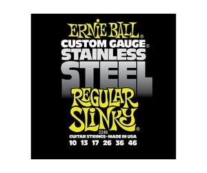 Ernie Ball Stainless Steel Regular Slinky 2246 Guitar Strings 10-46