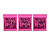Ernie Ball Super Slinky - Cuerdas para guitarra, 3 juegos