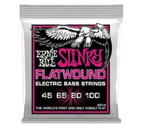 ERNIE BALL - 2814 - SUPER SLINKY FLATWOUND 45-100 - Electric Bass Strings - Set of 4 strings