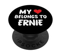 Ernie - Mi corazón pertenece a Ernie - Amor PopSockets PopGrip Adhesivo