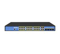 Ernitec Managed Layer 2 + Interruptor, 24 Puertos, 4X Gigabit RJ45 1X Consola P