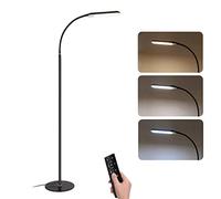 ERNP Lámpara de pie LED de 12 W con Control Remoto, Control táctil, luz de Piso Regulable, luz de pie Moderna, lámpara de Lectura de Cuello de Cisne Flexible Ajustable para Oficina, Dormitorio, s