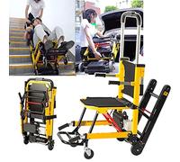 ERNP Subidor de escaleras con orugas eléctrico, Subidor de escaleras de Carretilla de Mano eléctrico, Silla de Ruedas Manual para Subir escaleras para Personas Mayores discapacitadas, Puede Subir