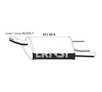 ERNST 011006 Silenciador trasero para OPEL Corsa B Hatchback (S93)