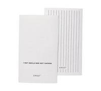 ERNST 2 Paños de cocina Ernst cita/rayas Blanco
