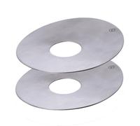 ERNST 2 Protectores de velas Ernst Ø8.3 cm metal cepillado