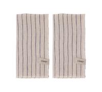 ERNST 2 Servilletas a rayas Ernst 40x40 cm Azul-beige
