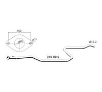 ERNST 310000 Tubo de escape para FORD Fiesta Mk4 Hatchback (JA, JB, JAS, JBS)