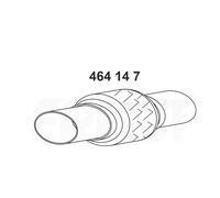 ERNST 464147 Unión flexible, escape