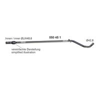 ERNST 550451 Tubo de escape para FORD KA (RU8)