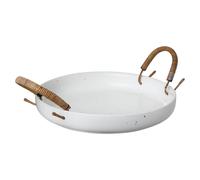 ERNST Bandeja con asa Ernst blanca Ø25 cm