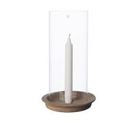 ERNST Bandeja Ernst para velas-portavelas incl. cilindro de vidrio 30 cm Terracota