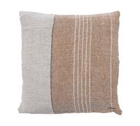 ERNST Funda de cojín Ernst tejido mixto de lino 50x50 cm Caramelo-natural