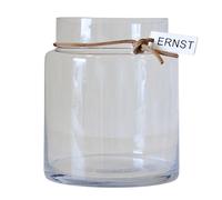ERNST Jarrón de vidrio Ernst H22.5 cm Ø12.5 cm transparente