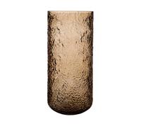 ERNST Jarrón/portavelas con patrón Ernst Ámbar. Ø11×25 cm