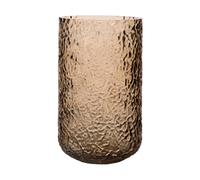 ERNST Jarrón/portavelas con patrón Ernst Ámbar. Ø9 × 15 cm