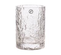 ERNST Jarrón/portavelas con patrón Ernst Transparente. Ø5.3x8.5 cm