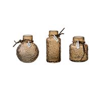 ERNST Jarrones estampados Ernst. set de regalo de 3 piezas Ámbar
