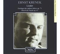 Ernst Krenek : Lieder. Sturludottir, Fernholz, Himmelheber, Bauni.
