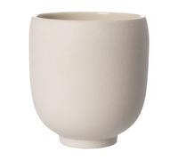 ERNST Maceta con pie Ernst blanco natural H15 cm Ø14 cm