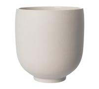 ERNST Maceta con pie Ernst blanco natural H21 cm Ø20 cm