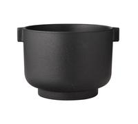 ERNST Maceta Ernst con asas negras h15 cm Ø19 cm