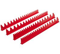 Ernst Manufacturing 6014 Wrench Rail Set, 40 Tool, Red, 16.5" x 0.75" x 2" (L x W x H)