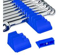 Ernst Manufacturing Wrench Pro - Organizador modular de llaves para 40 herramientas con base magnética (azul) - Fabricado en los Estados Unidos