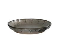 ERNST Plato de postre Ernst de gres Gris-natural. Ø17x3 cm