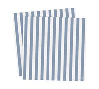 ERNST Servilletas Ernst a rayas 33x33 cm. 20-pack Azul claro-blanco