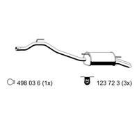 ERNST Silenciador Final Para VW Transporter IV Pritsche/Fahrgestell 2.4 D
