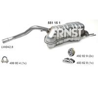 ERNST Silenciador Final Silenciador Para Fiat Doblo Kasten/Kombi 263 Opel