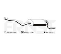 ERNST Silenciador Para Mercedes-Benz 190 E 2.0