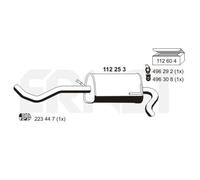 ERNST Silenciador Para VW Lupo 1.7 SDI 1.4 TDI