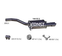 ERNST Silenciador Para VW Passat Variant 2.0 TDI 16V