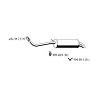 ERNST Silenciador Para VW Polo 1.4 TDI