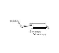 ERNST Silenciador Para VW Polo 1.9 TDI